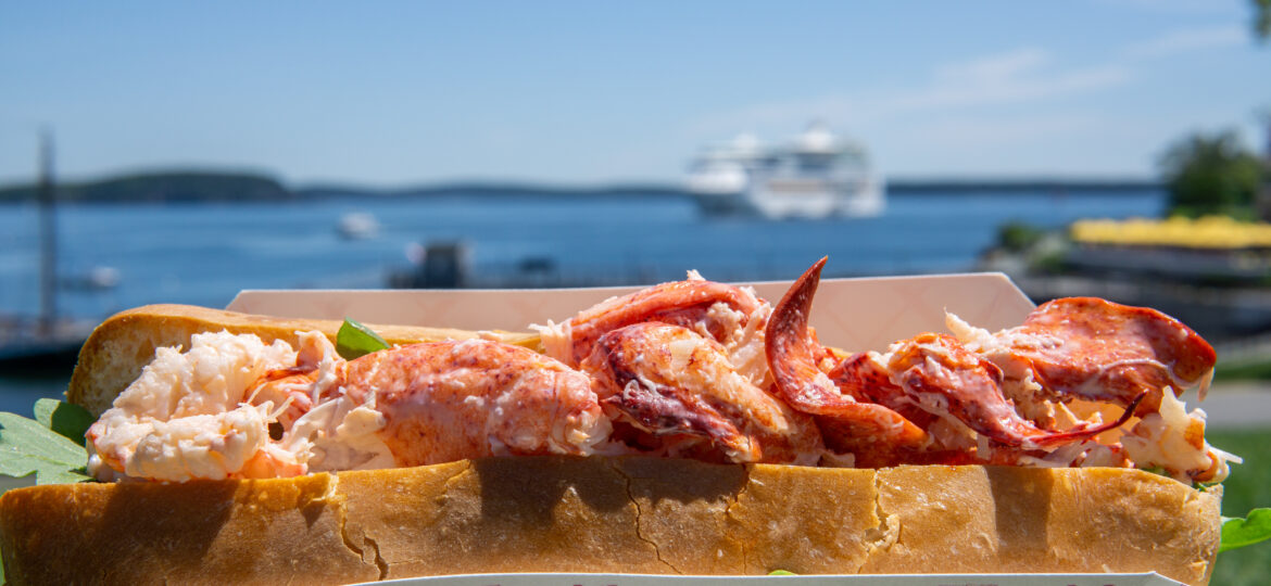 Lobster roll in Maine